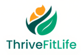 energetic emblem logo for thrivefitlife